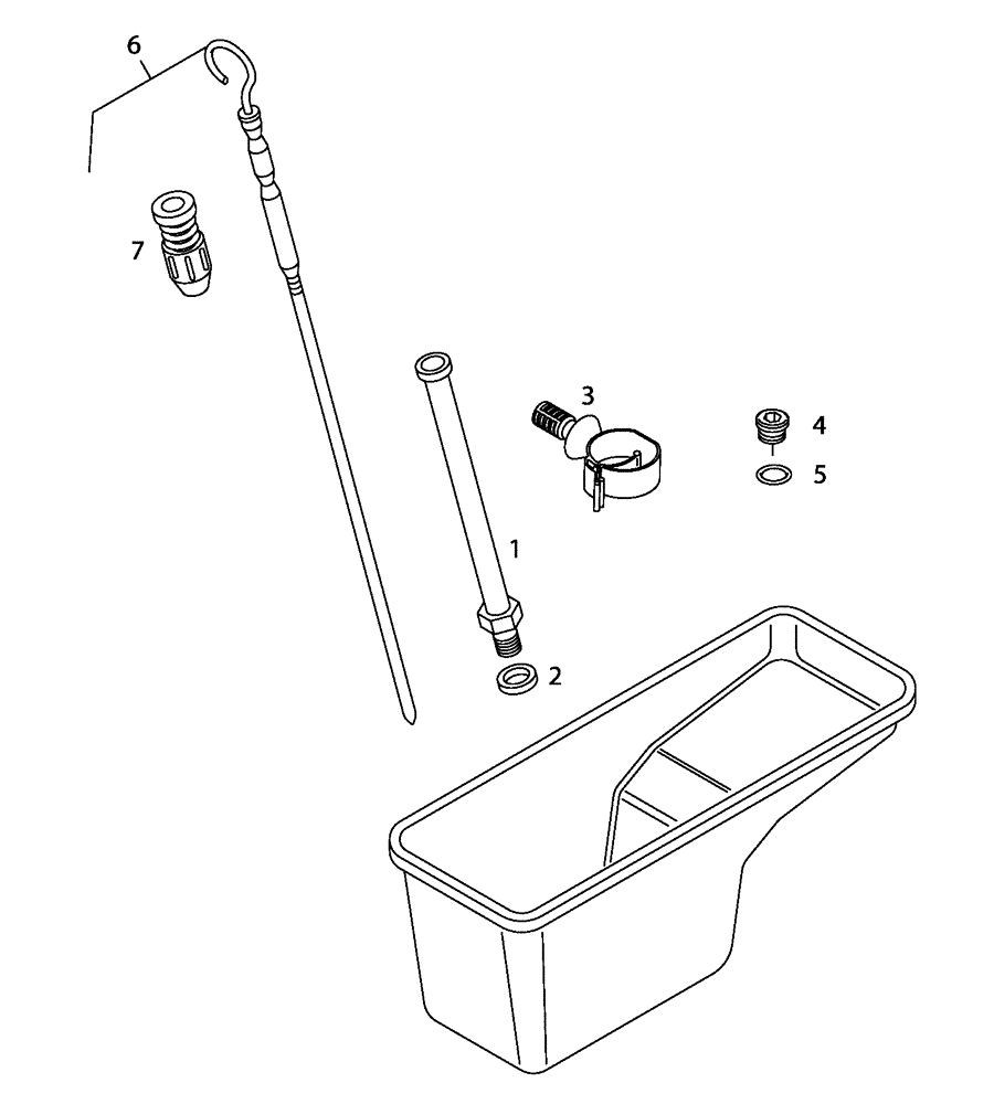 Схема запчастей Case 335B - (01A12010161[001]) - DIPSTICK ASSY (87318993) (01) - ENGINE