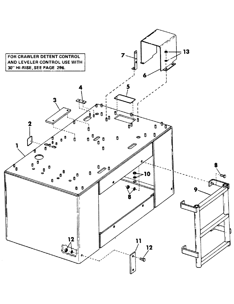 Схема запчастей Case 40BLC - (294) - 30" HI-RISE AND ATTACHING PARTS (18) - ATTACHMENT ACCESSORIES