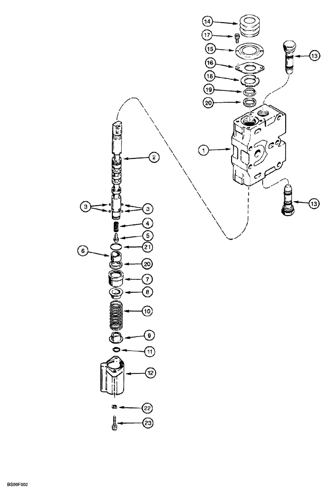 Схема запчастей Case 850G - (8-45A) - LIFT SECTION (07) - HYDRAULIC SYSTEM