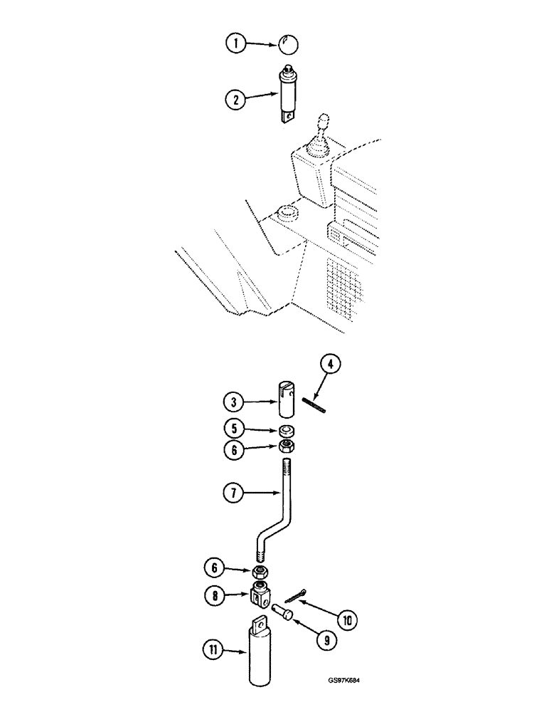 Схема запчастей Case 220B - (9-046) - TURNTABLE LOCKING PARTS, P.I.N. 74441 THROUGH 74597, P.I.N. 03201 AND AFTER (09) - CHASSIS