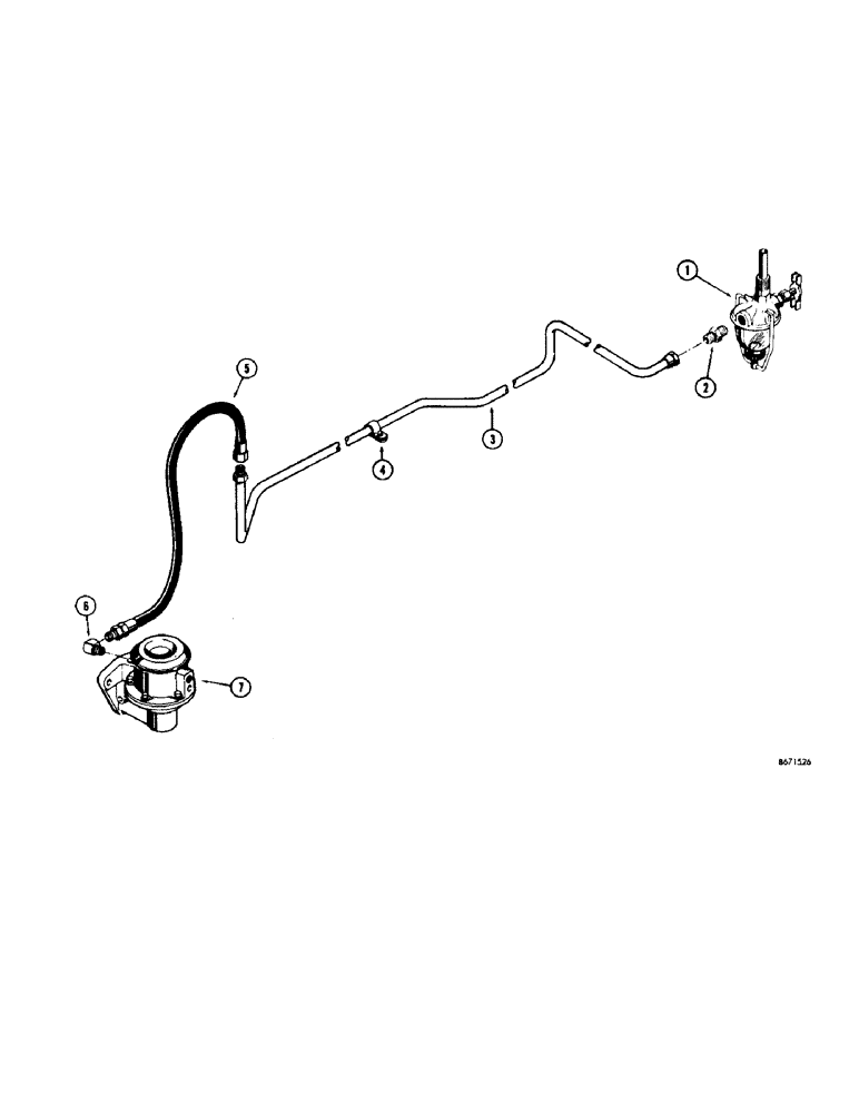 Схема запчастей Case 310G - (052) - FUEL LINES, FUEL PUMP AND STRAINER - GAS, FUEL LINES (02) - FUEL SYSTEM