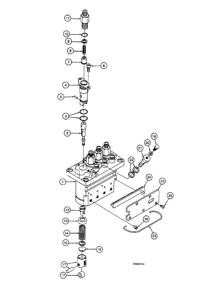 Схема запчастей Case 1825B - (3-20) - FUEL INJECTION PUMP (03) - FUEL SYSTEM