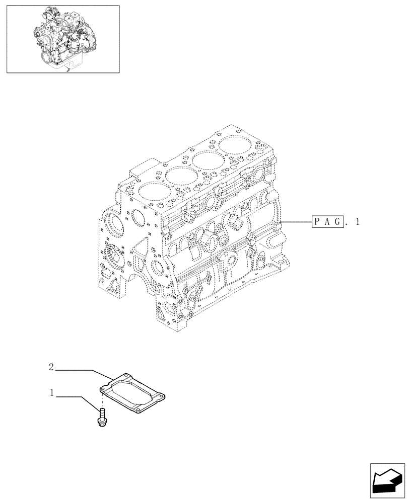 Схема запчастей Case F4DFE613G - (0.04.0[02]) - CRANKCASE (504080074) 