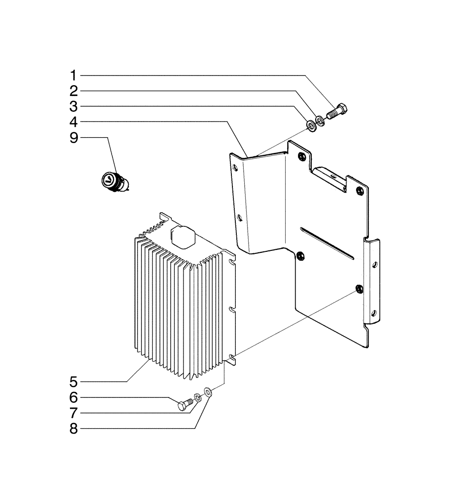 Схема запчастей Case 865B AWD - (04-29[01]) - VOLTAGE CONVERTER 24V/12V (04) - ELECTRICAL SYSTEMS