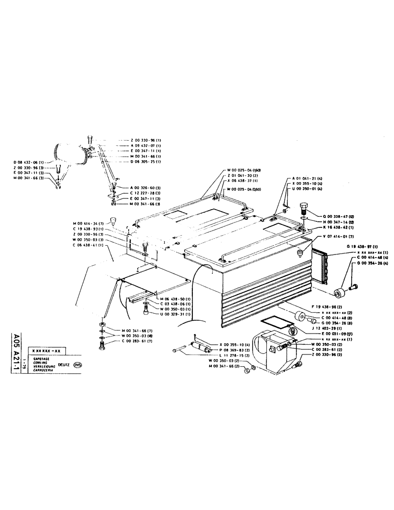 Схема запчастей Case LC80M - (006) - COWLING 