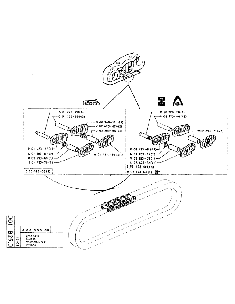 Схема запчастей Case RC200 - (039) - TRACKS 