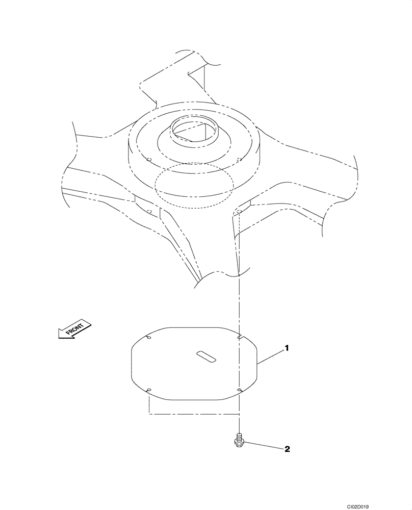 Схема запчастей Case CX75SR - (05-03) - UNDERCARRIAGE COVER, LOWER (11) - TRACKS/STEERING