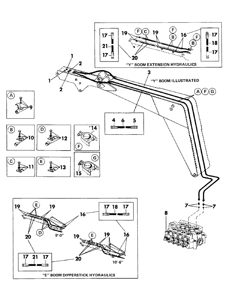 Схема запчастей Case 35EC - (094) - AUXILIARY BOOM HYDRAULICS (07) - HYDRAULIC SYSTEM