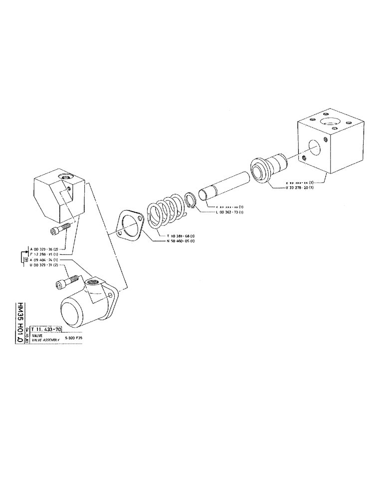 Схема запчастей Case 220 - (B-067) - VALVE ASSEMBLY (07) - HYDRAULIC SYSTEM