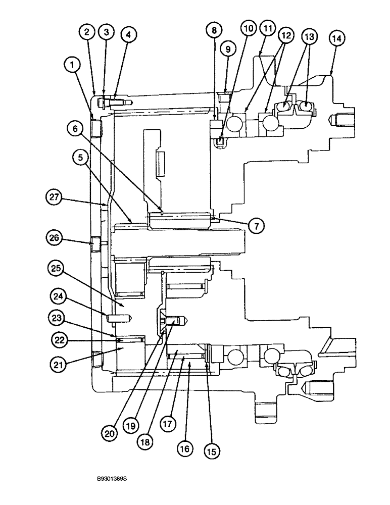 Схема запчастей Case 9010 - (6-04) - 156887A1 FINAL DRIVE TRANSMISSION (06) - POWER TRAIN