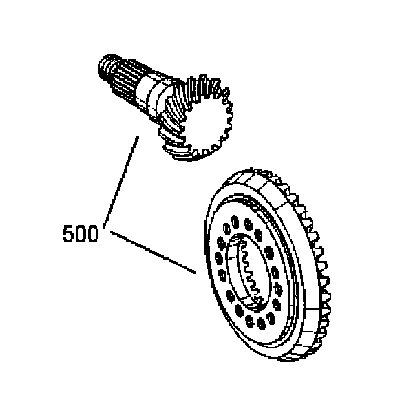 Схема запчастей Case 340 - (32A00000509[001]) - DIFFERENTIAL CARRIER BEVEL GEAR SET (27) - REAR AXLE SYSTEM