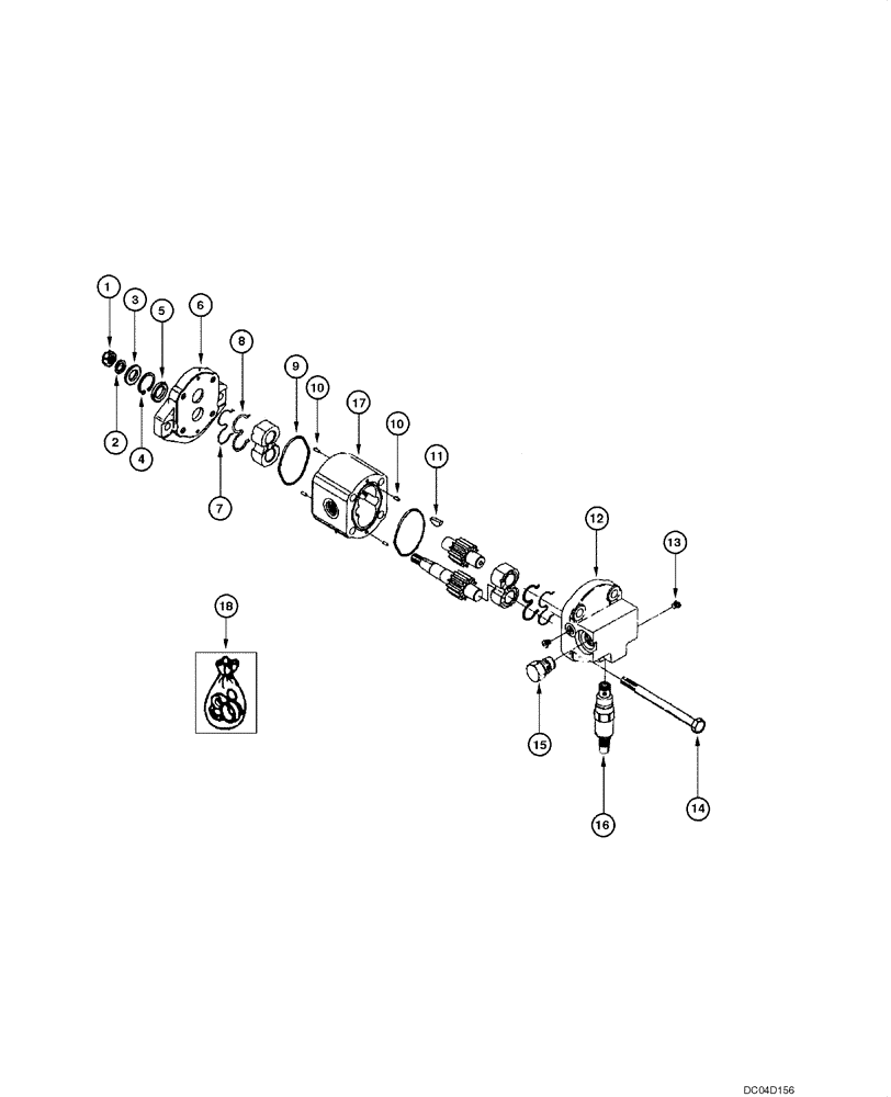 Схема запчастей Case 885 - (08.68[00]) - MOTOR HYDRAULIC - ASSEMBLY (08) - HYDRAULICS