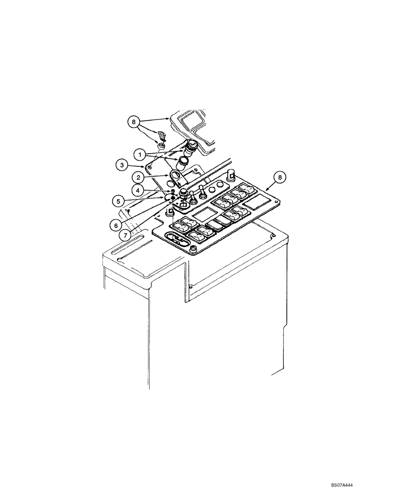 Схема запчастей Case 885 - (04.06[00]) - ELECTRICAL SYSTEM - CIGARETTE LIGHTER (04) - ELECTRICAL SYSTEMS