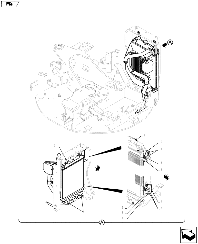 Схема запчастей Case CX27B ASN - (10.406.03) - RADIATOR INSTALL (10) - ENGINE