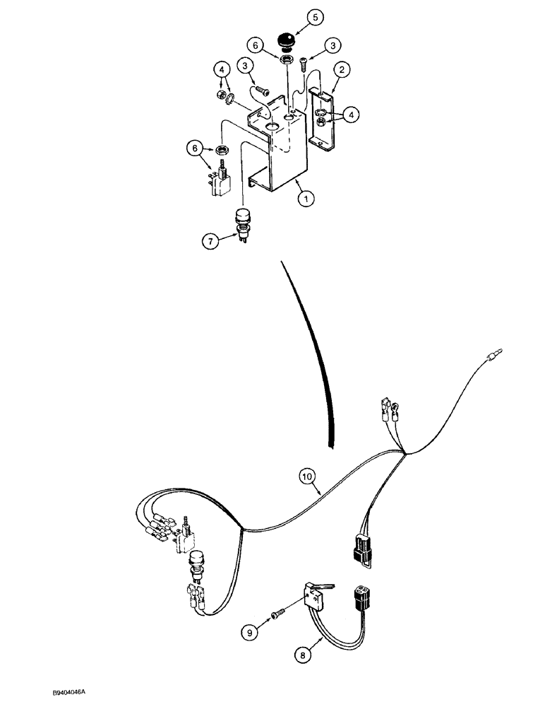 Схема запчастей Case 1825 - (4-38) - PARKING BRAKE CONTROL AND WIRING, EUROPEAN MODELS, P.I.N. JAF0140357 AND AFTER (04) - ELECTRICAL SYSTEMS