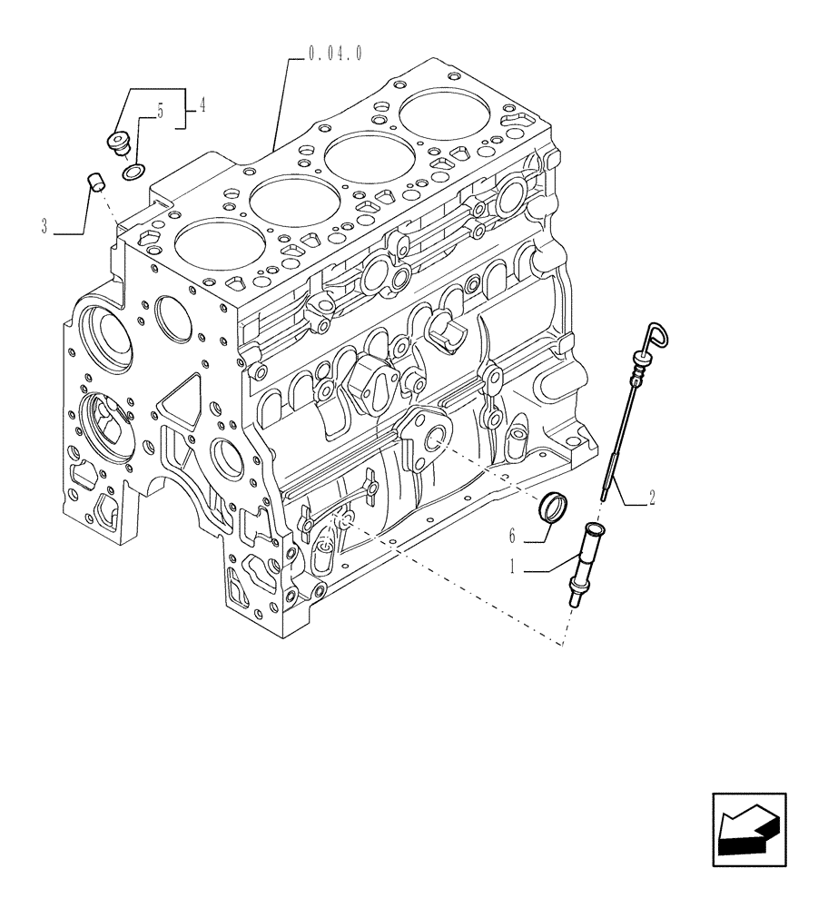 Схема запчастей Case TX1055 - (0.27.0[01]) - ENGINE OIL DIPSTICK (10) - ENGINE