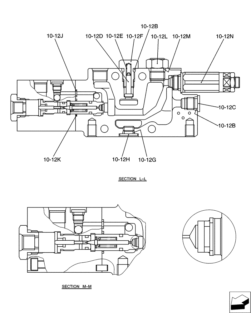 Схема запчастей Case CX31B - (01-029[07]) - VALVE INSTAL, ANGLE DOZER (35) - HYDRAULIC SYSTEMS