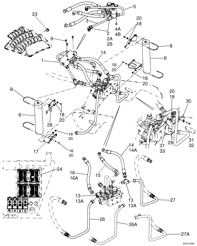 Схема запчастей Case 921E - (08-17) - HYDRAULICS - RIDE CONTROL (08) - HYDRAULICS