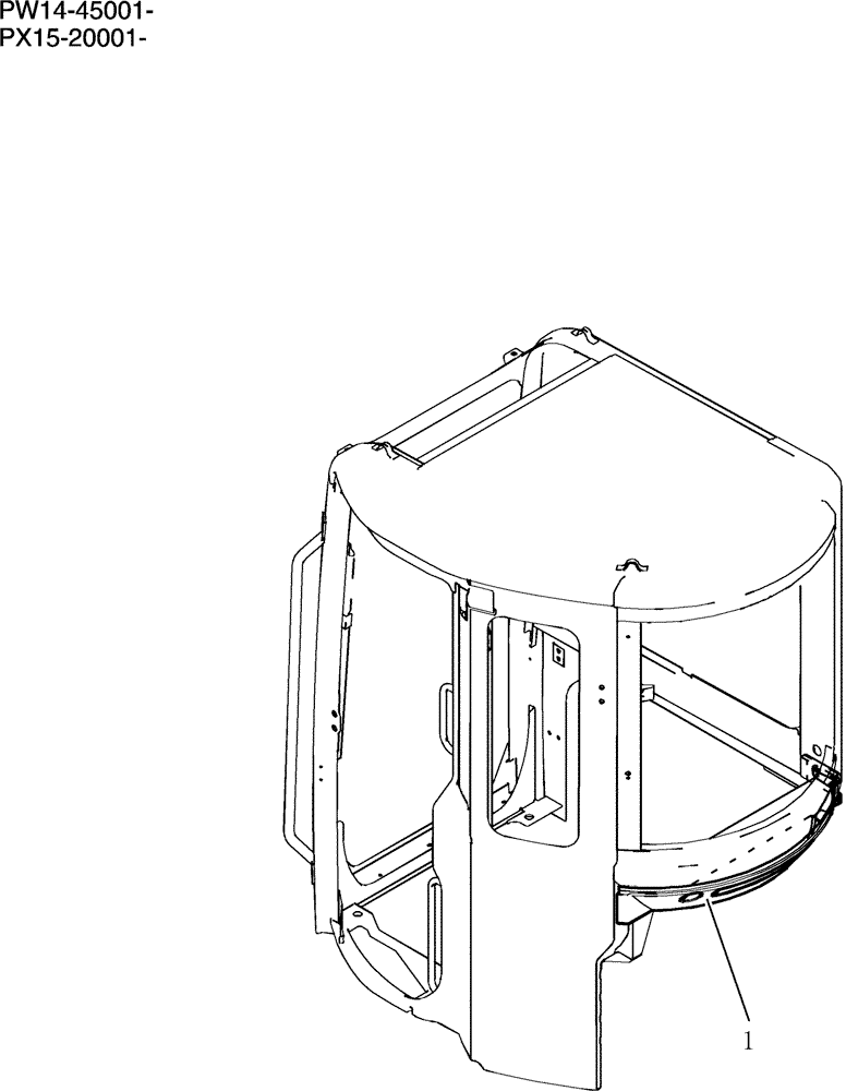 Схема запчастей Case CX36B - (177-29[1]) - CAB INSTAL (05) - SUPERSTRUCTURE