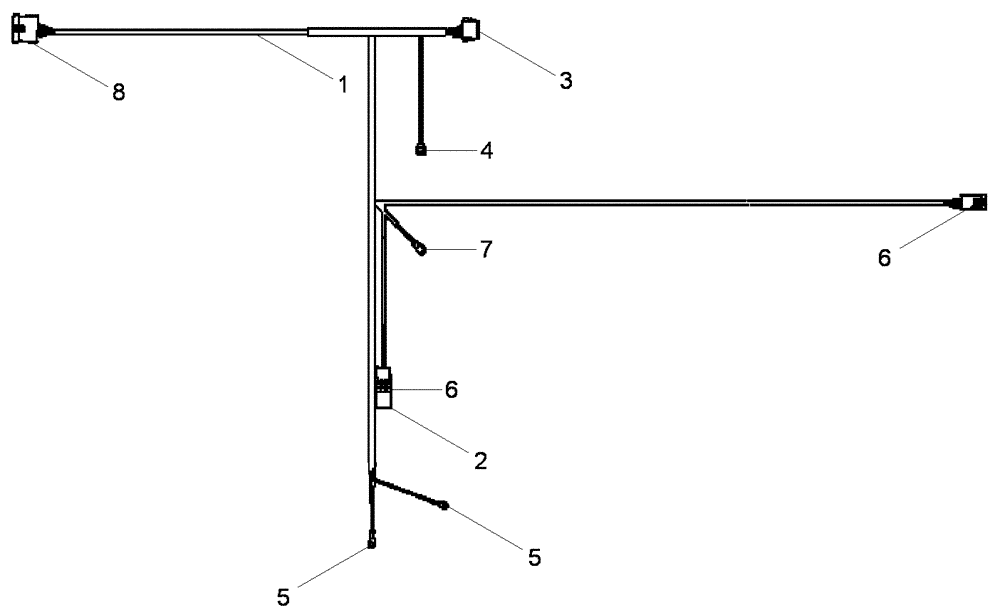 Схема запчастей Case 521E - (04-17A) - ELECTRICAL - STEERING, AUXILIARY (04) - ELECTRICAL SYSTEMS