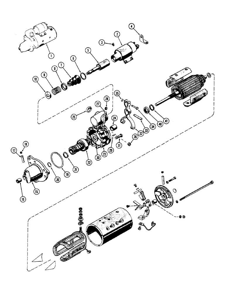 Схема запчастей Case W10B - (065A) - A20633 STARTER, (377) SPARK IGNITION ENGINE (04) - ELECTRICAL SYSTEMS