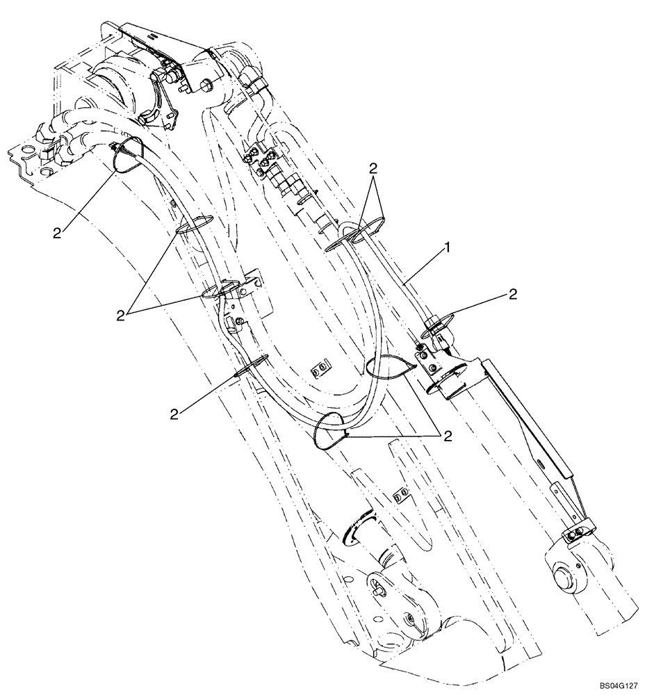 Схема запчастей Case 721D - (04-05A) - HARNESS - RTD/RTT/HGT - XT LOADER (04) - ELECTRICAL SYSTEMS