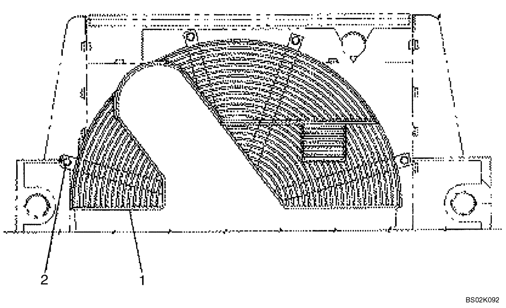 Схема запчастей Case CX330 - (09-37) - FAN GUARD (09) - CHASSIS