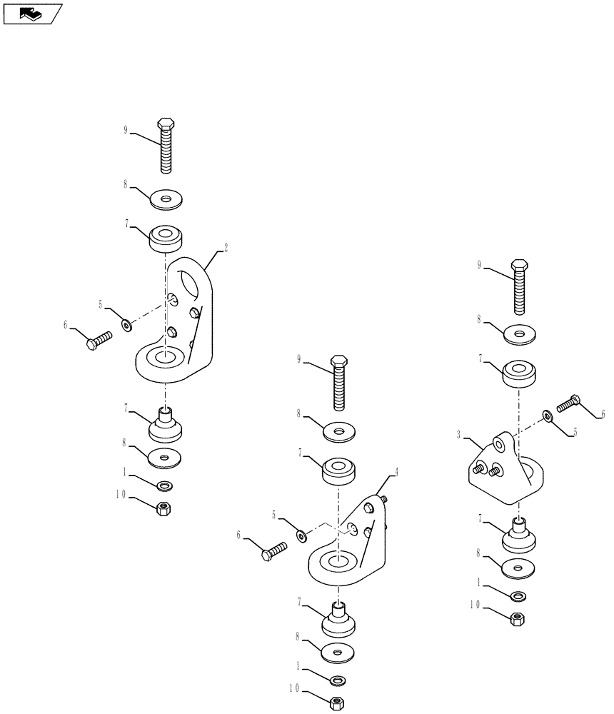 Схема запчастей Case 821F - (10.012.01) - MOUNTING, ENGINE (10) - ENGINE