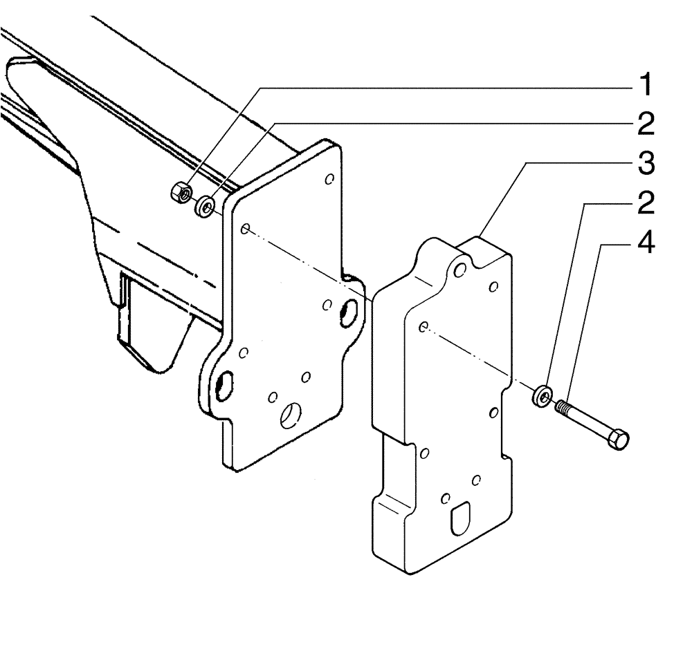 Схема запчастей Case 885B AWD - (09-26[01]) - FRONT COUNTERWEIGHT (09) - CHASSIS/ATTACHMENTS