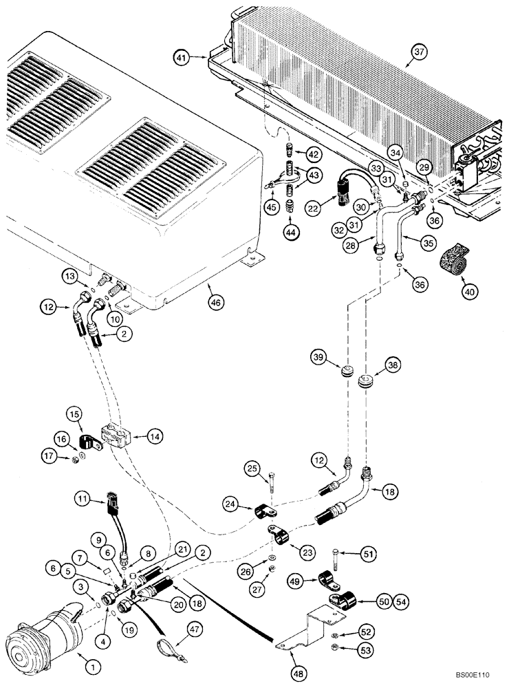 Схема запчастей Case 821C - (09-46) - AIR CONDITIONING (Oct 28 2010 4:34PM) (09) - CHASSIS