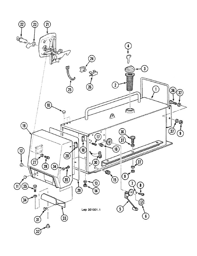 Схема запчастей Case 688C - (3-06) - FUEL TANK, (11129, 11131-) (02) - FUEL SYSTEM