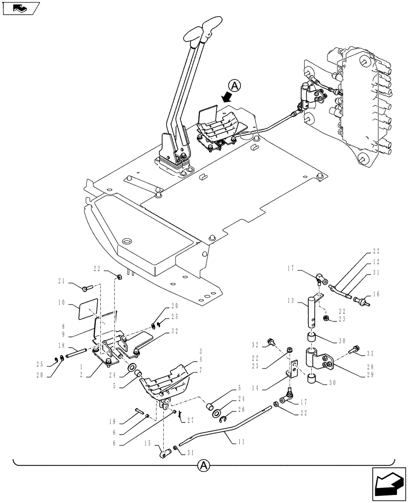 Схема запчастей Case CX27B ASN - (35.702.07) - CONTROLS, OPERATORS (CANOPY) (35) - HYDRAULIC SYSTEMS