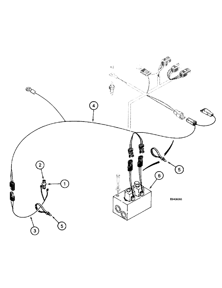 Схема запчастей Case 1845C - (04-18A) - HARNESS - HYDRAULICS, HIGH FLOW (EUROPE) (04) - ELECTRICAL SYSTEMS