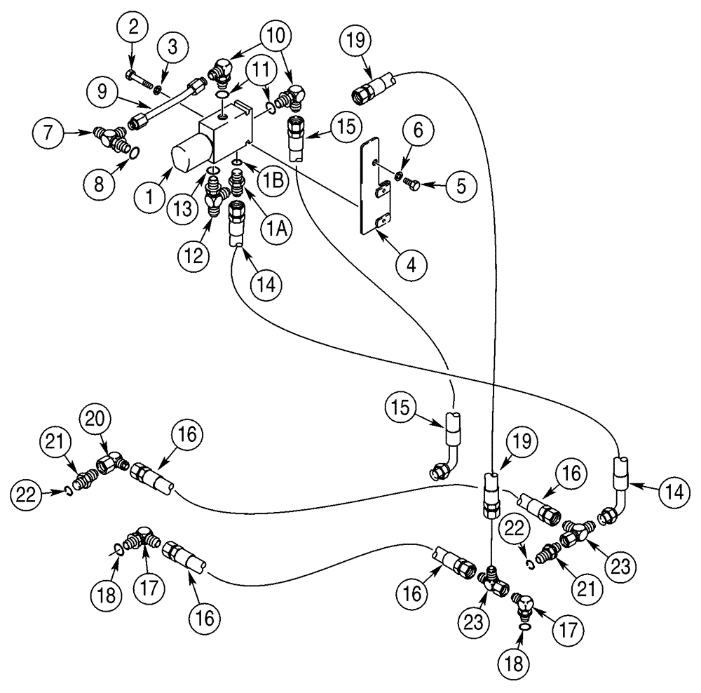 Схема запчастей Case 75XT - (07-02) - BRAKE SYSTEM - HYDRAULIC (07) - BRAKES