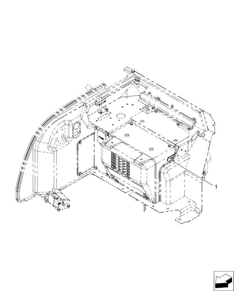 Схема запчастей Case CX31B - (01-087[00]) - GROMMET, CANOPY (90) - PLATFORM, CAB, BODYWORK AND DECALS