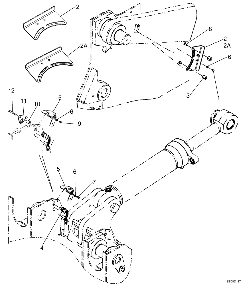 Схема запчастей Case 921E - (09-03) - CONTROL - BUCKET HEIGHT AND RETURN-TO-TRANSPORT (Z-BAR LOADER) (09) - CHASSIS