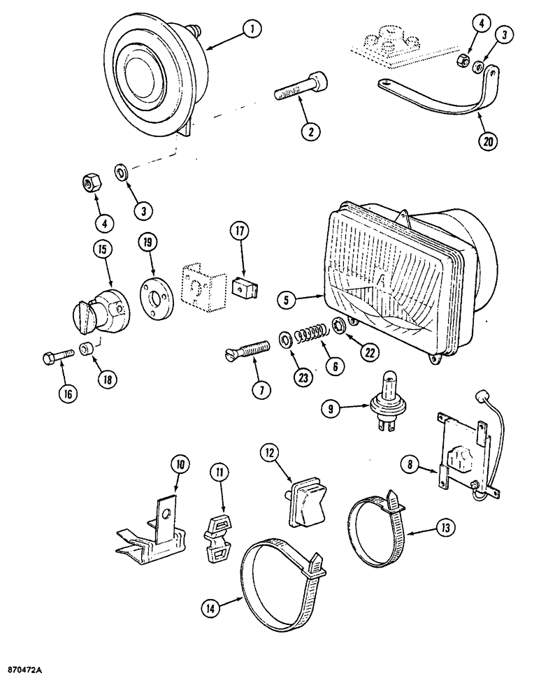 Схема запчастей Case 688 - (4-30) - TURNTABLE ELECTRICAL COMPONENTS (04) - ELECTRICAL SYSTEMS