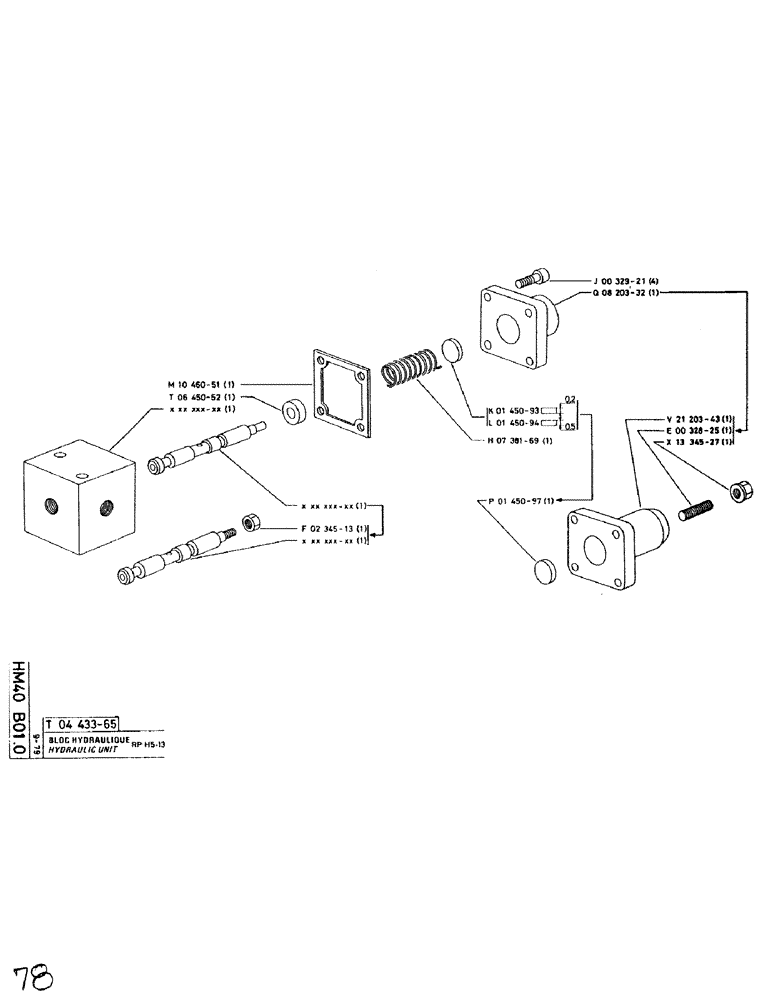 Схема запчастей Case SC150L - (078) - HYDRAULIC UNIT 