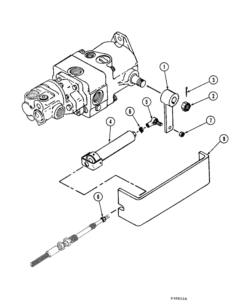 Схема запчастей Case FH4 - (1-33A) - PROPULSION PUMP CONTROL INSTALLATION - 2.1 LITRE DIESEL (29) - HYDROSTATIC DRIVE