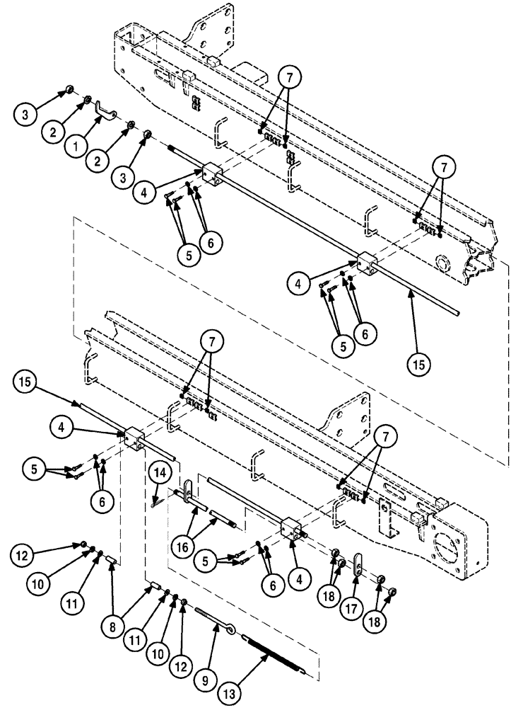 Схема запчастей Case 6010 - (09-06) - INDICATOR - DRILL DRIVE POSITION (89) - TOOLS