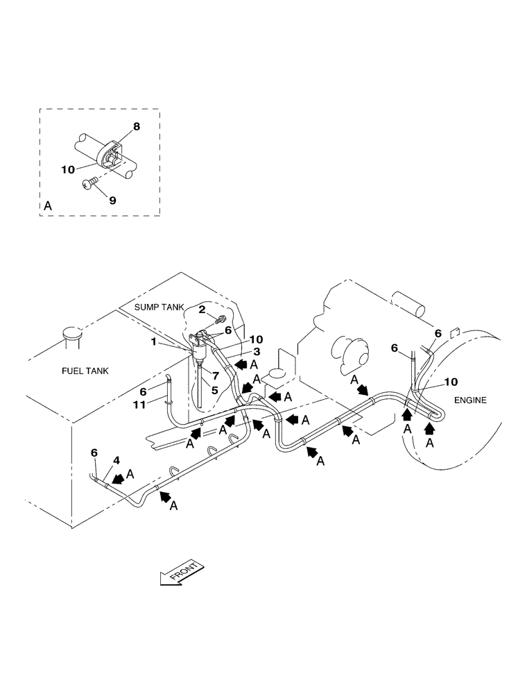 Схема запчастей Case CX350 - (03-005-00[01]) - FUEL SYSTEM (04) - ELECTRICAL SYSTEMS