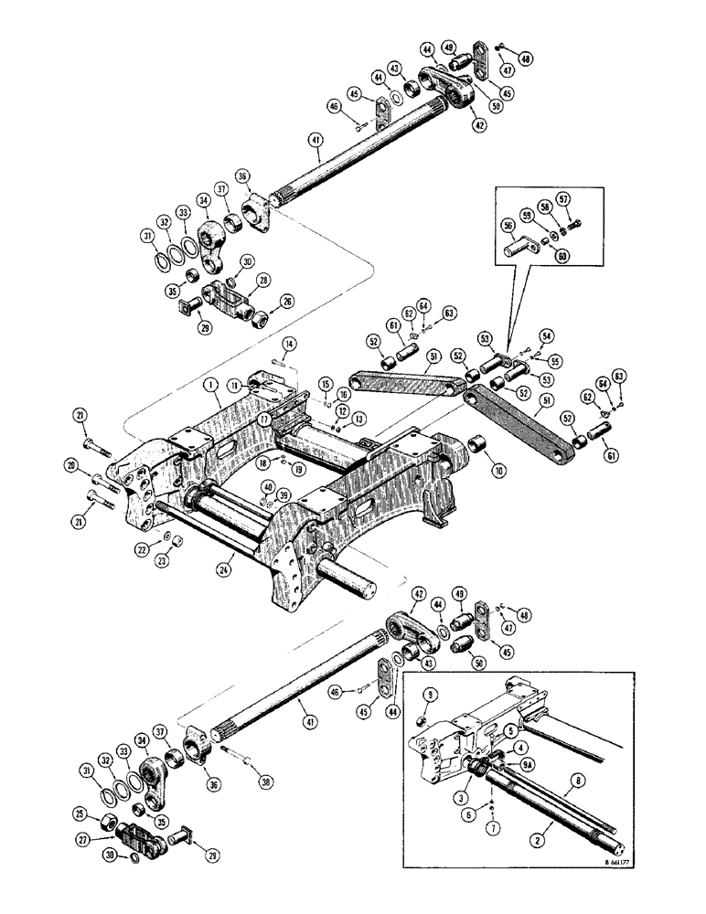 Схема запчастей Case 1150 - (092) - SUSPENSION SYSTEM (04) - UNDERCARRIAGE