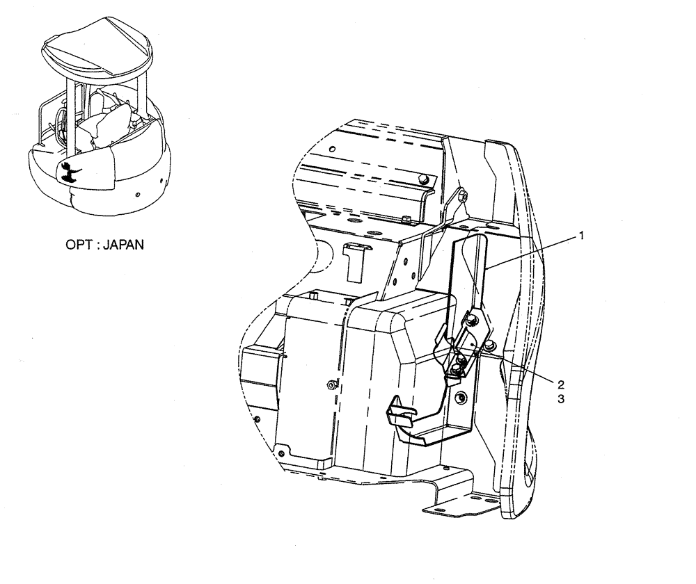 Схема запчастей Case CX27B PV13 - (01-057) - HOLDER ASSY (05) - SUPERSTRUCTURE