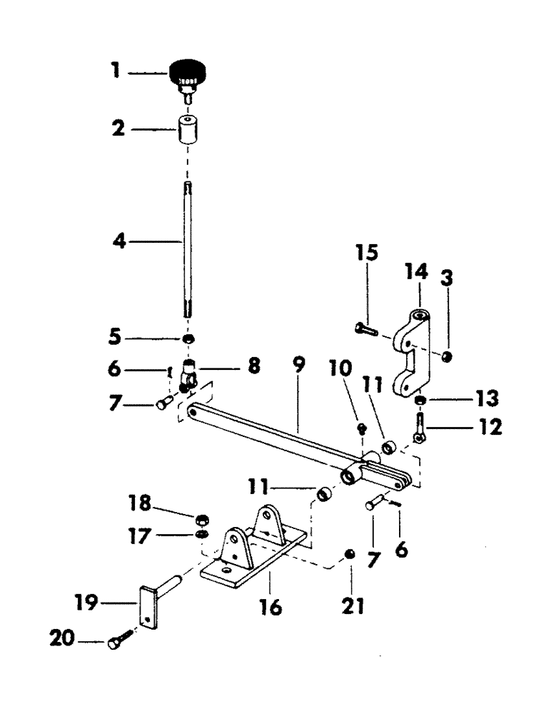 Схема запчастей Case 40EC - (084) - TRACK-BRAKE VALVE AND CONTROL LINKAGE (04) - UNDERCARRIAGE