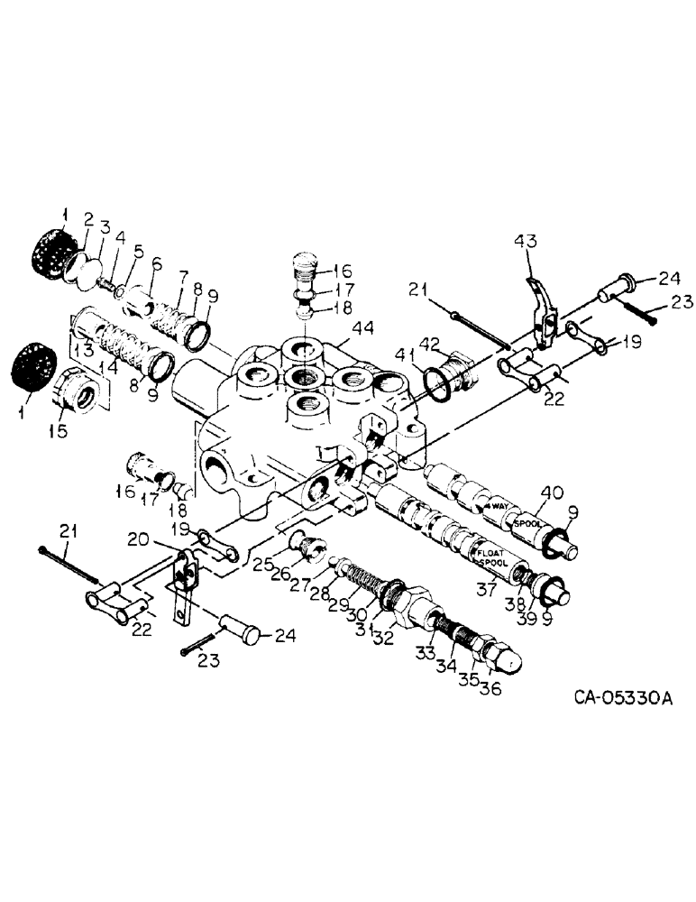 Схема запчастей Case 4125 - (10-7) - HYDRAULICS, CONTROL VALVE (07) - HYDRAULICS