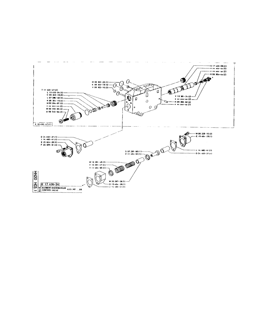 Схема запчастей Case 220 - (207) - CONTROL VALVE (07) - HYDRAULIC SYSTEM