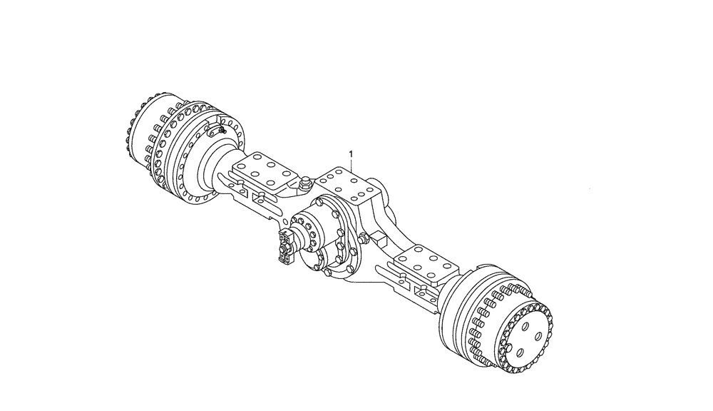 Схема запчастей Case 340 - (33A00000054[001]) - REAR AXLE (27) - REAR AXLE SYSTEM