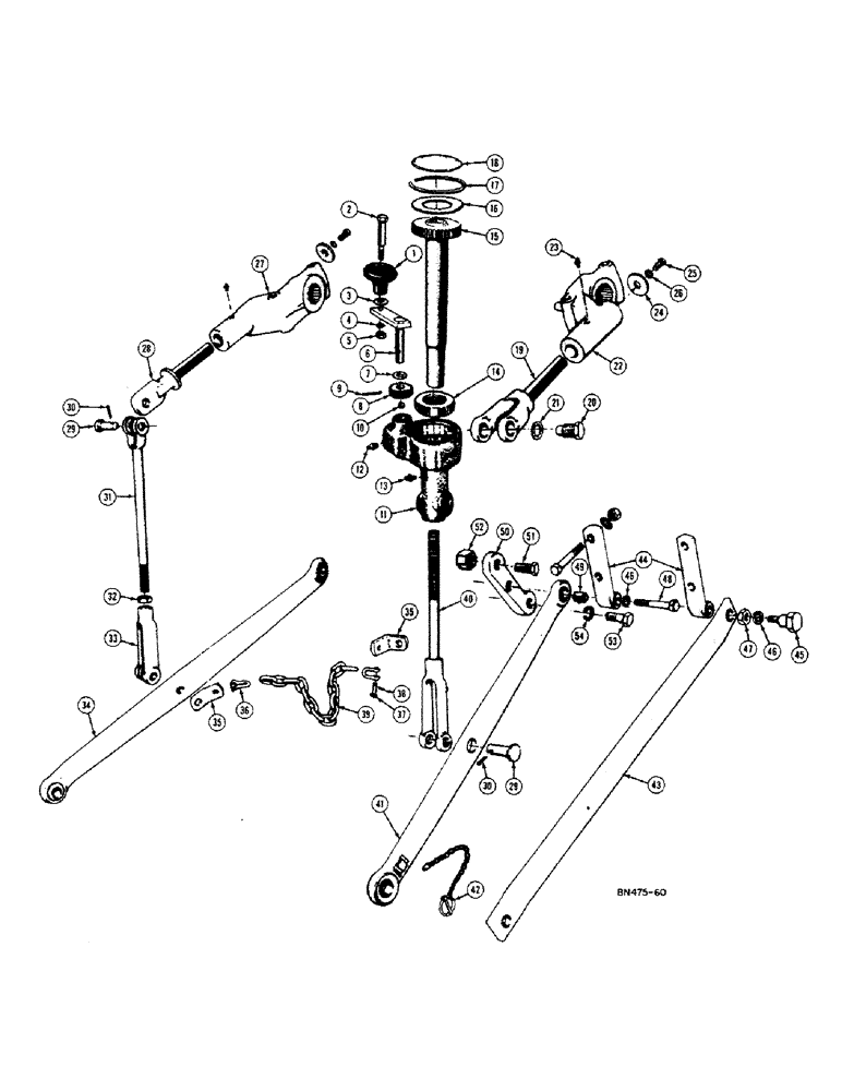 Схема запчастей Case 320B - (146) - THREE-POINT HITCH 