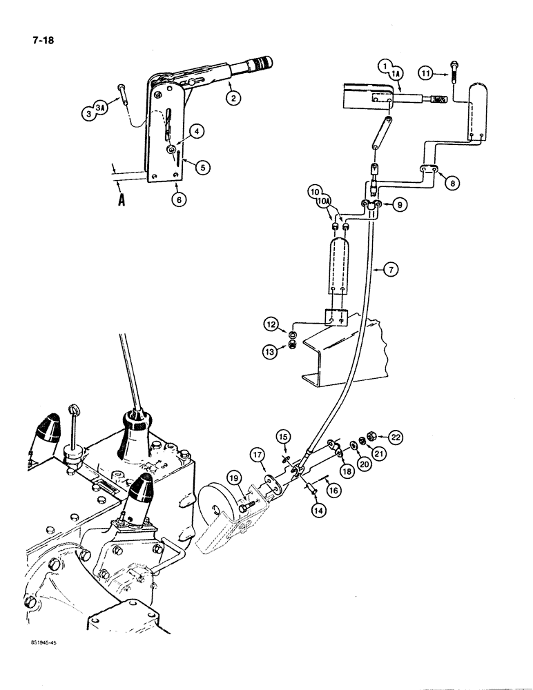 Схема запчастей Case 480E - (7-18) - PARKING BRAKE (07) - BRAKES