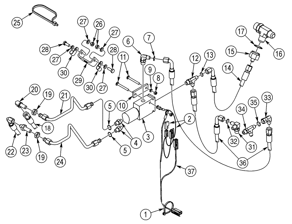 Схема запчастей Case 75XT - (08-10) - HYDRAULICS - COUPLER SYSTEM (08) - HYDRAULICS